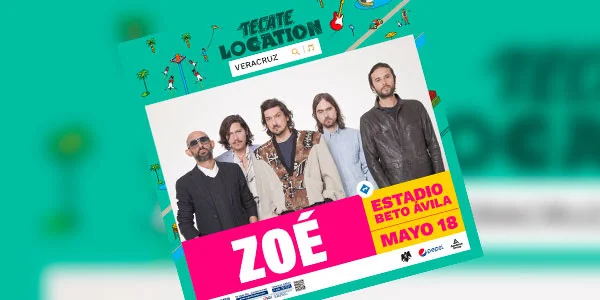 Zoé encabeza el cartel del Festival Tecate Location