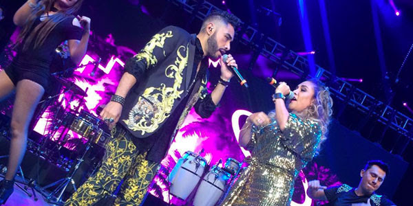 Elidian puso a bailar al público del Auditorio Nacional al abrir el concierto de Los Ángeles Azules