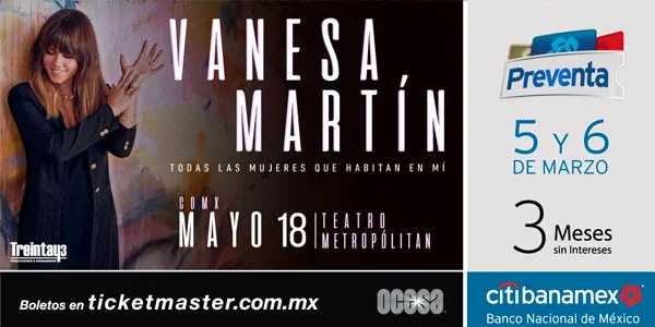 Vanesa Martín conquistará el Teatro Metropólitan de la CDMX el próximo 18 de mayo