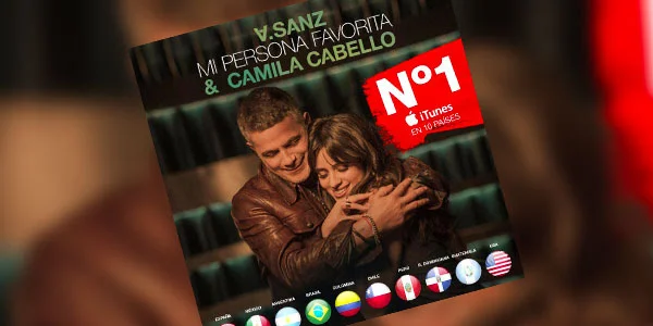 Alejandro Sanz debutó en el #1 de iTunes con su nuevo sencillo “Mi persona favorita” Feat. Camila Cabello