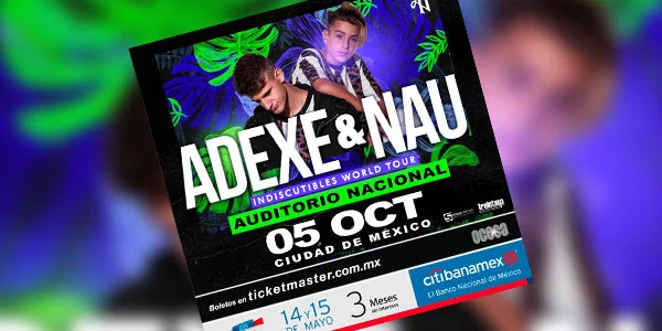 El 5 de octubre Adexe &amp; Nau sonarán nuevamente el Auditorio Nacional con su Indiscutibles World Tour