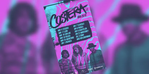 Costera llegó con su tour 2019 a León, San Luis Potosí y Aguascalientes