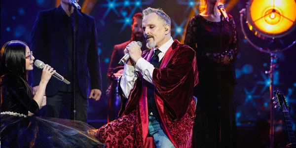 Miguel Bosé realizó un inolvidable dueto con la concursante Taisia en la final de Pequeños Gigantes