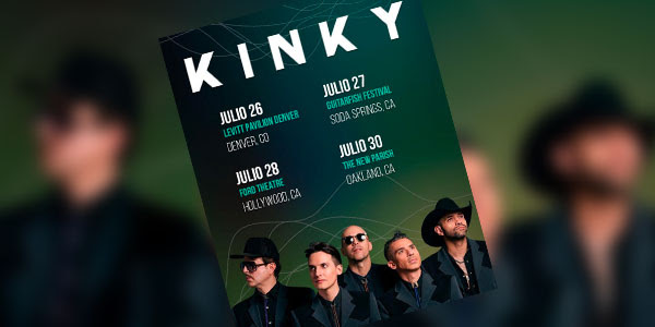 Kinky anunció que en julio volverá a los escenarios de Estados Unidos