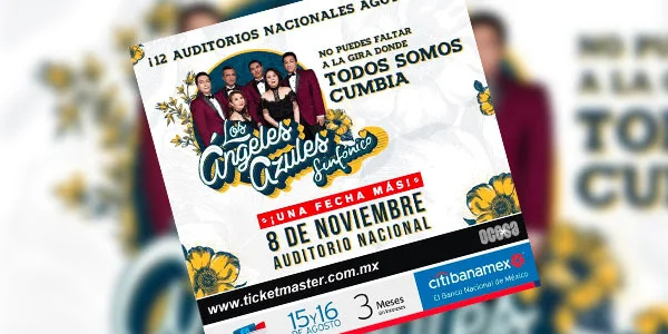 Los Ángeles Azules agotan las entradas de su próximo show en el Auditorio Nacional y anuncian uno más el 8 de noviembre