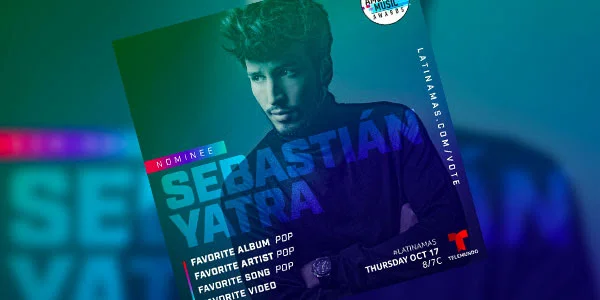 Sebastián Yatra obtiene 4 nominaciones a los LAMAs y presenta su nueva colaboración con Juanes
