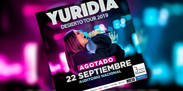 A dos semanas de su próximo show en el Auditorio Nacional, Yuridia suma otro Sold Out en este recinto