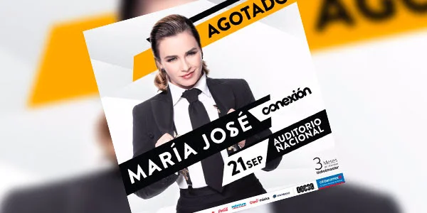 Este sábado, María José dará su octavo show Sold Out como solista en el Auditorio Nacional