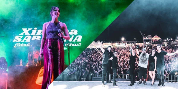 Ximena Sariñana y Moenia formaron parte del elenco de Las Fiestas del Sol en Mexicali