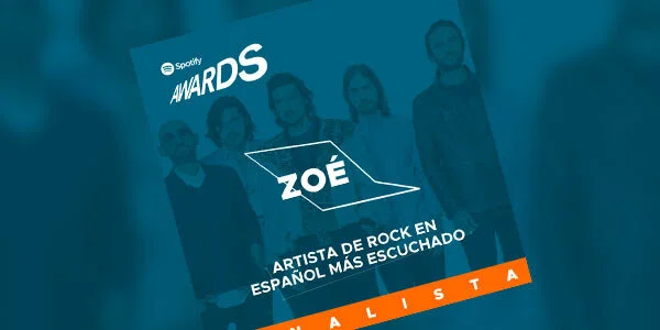 Zoé es finalista en los Spotify Awards y se prepara para su show Unplugged en el Vive Latino