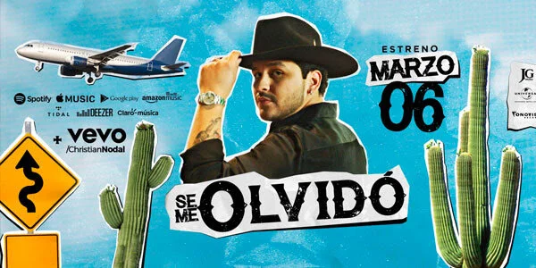 Christian Nodal estrenará “Se me olvidó” el próximo 6 de marzo