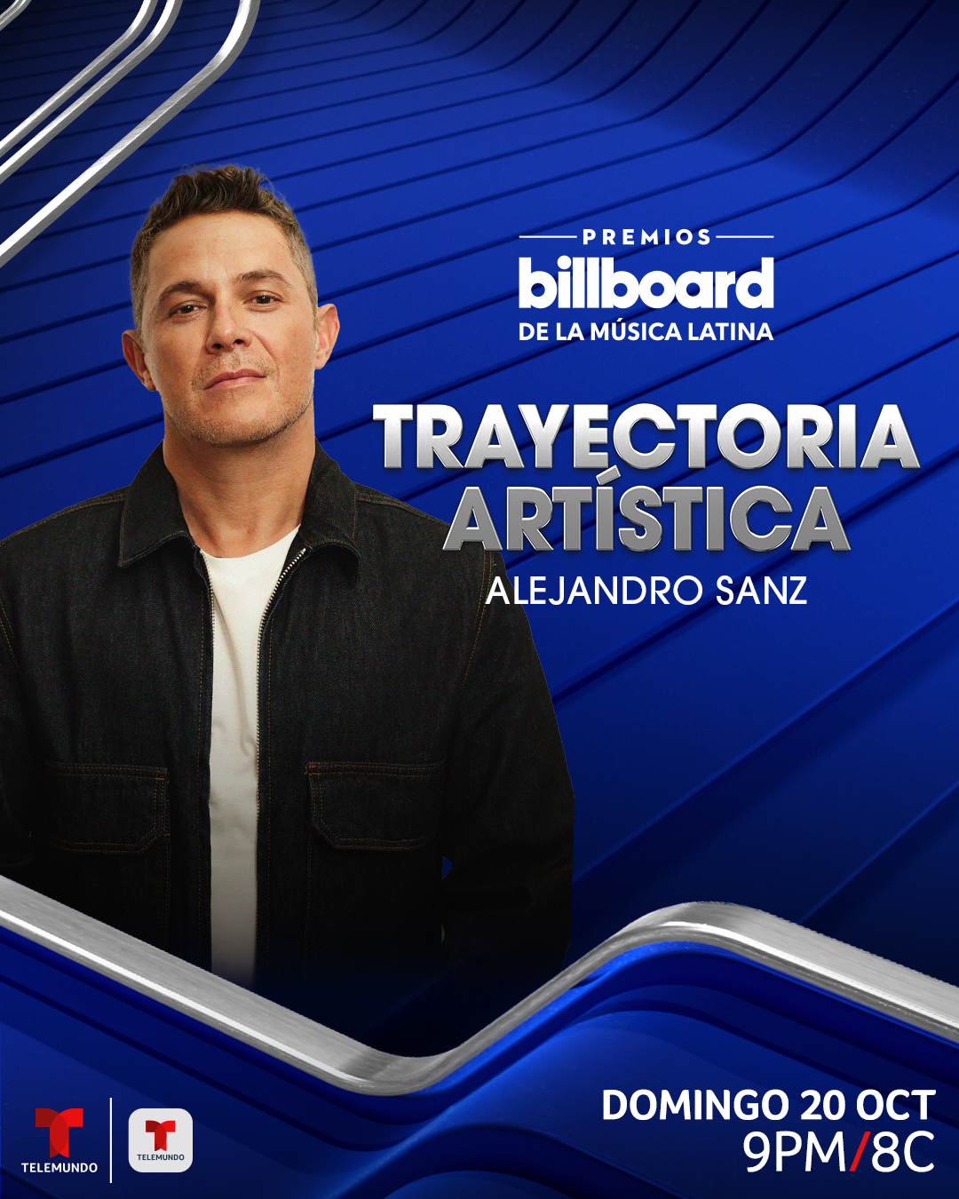 Alejandro Sanz recibirá el premio Billboard trayectoria artística en los premios Billboard de la música latina 2024