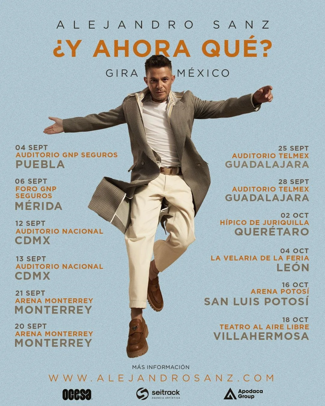 ALEJANDRO SANZ ELIGE A MÉXICO PARA PRESENTAR SU NUEVA GIRA 