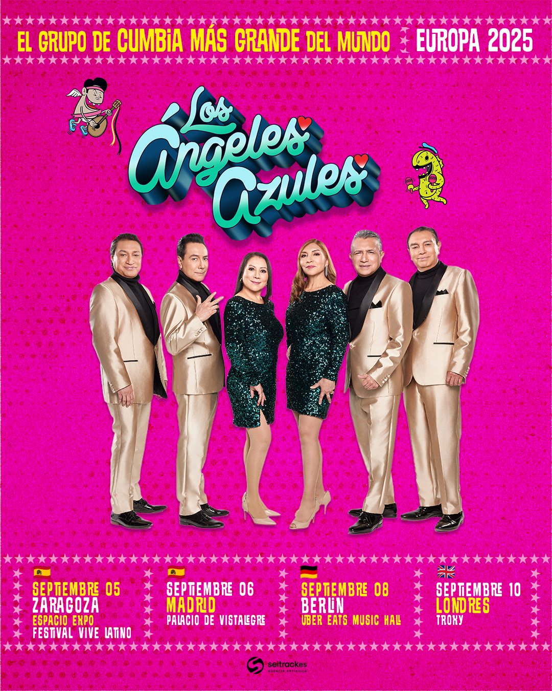 POR PRIMERA VEZ LOS ÁNGELES AZULES LLEVARÁN LA CUMBIA Y PONDRÁN A BAILAR A EUROPA