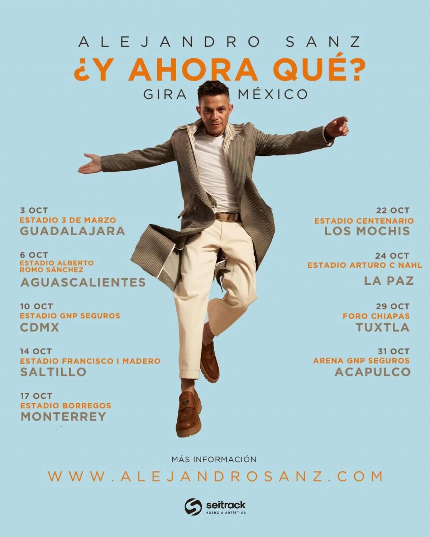 M&eacute;xico pide y @alejandrosanz responde. Nueve fechas, nuevos destinos y una gira que sigue sumando paradas. No te quedes sin tu entrada y forma parte de uno de los tours m&aacute;s especiales del artista espa&ntilde;ol en los &uacute;ltimos a&n