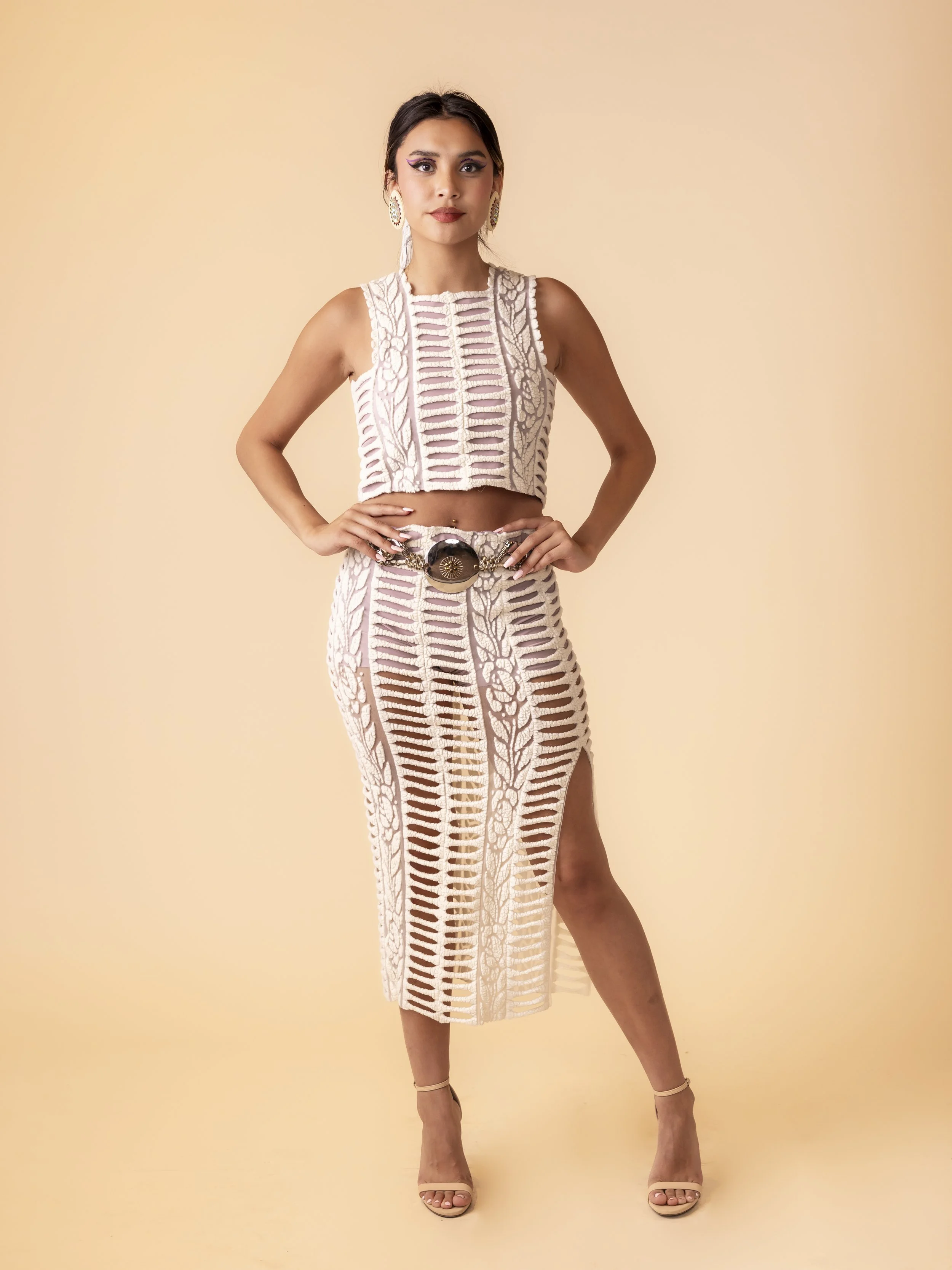 First Looks at SWAIA Native Fashion Week
Design: VIVIDUS by Tierra Alysia
Photo: Tira Howard (2024) 