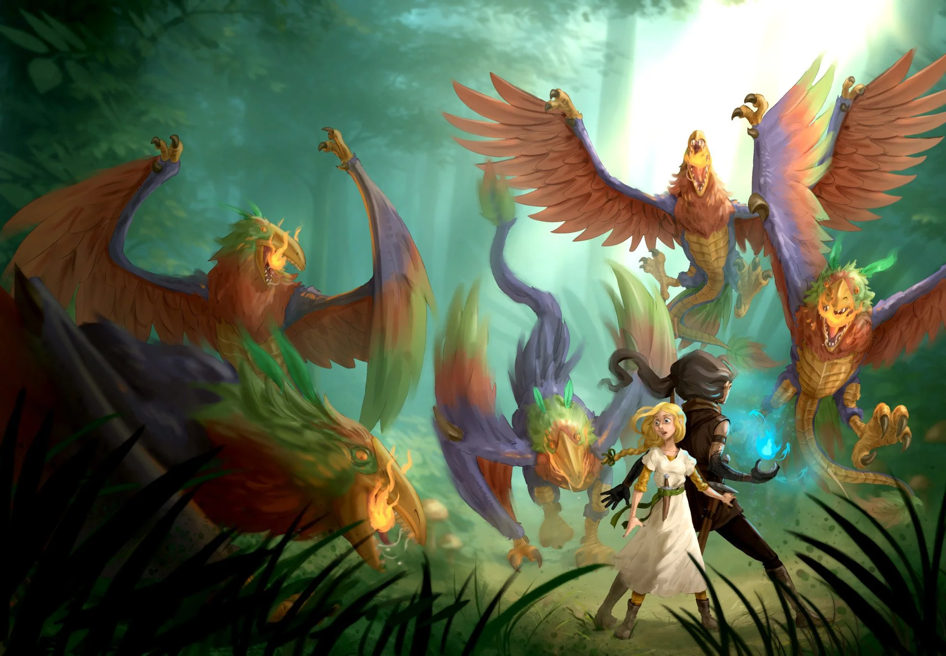 by Felipe Bracioli - Wild Parrots