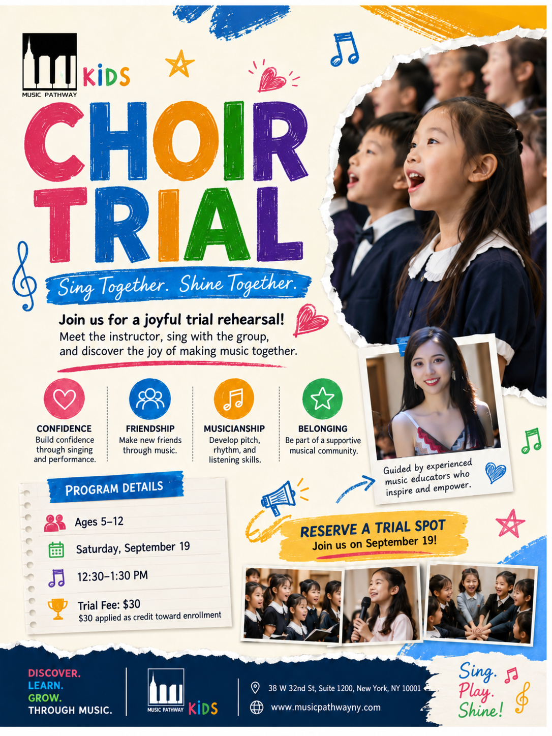 Music Pathway Kids Choir Trial Rehearsal
