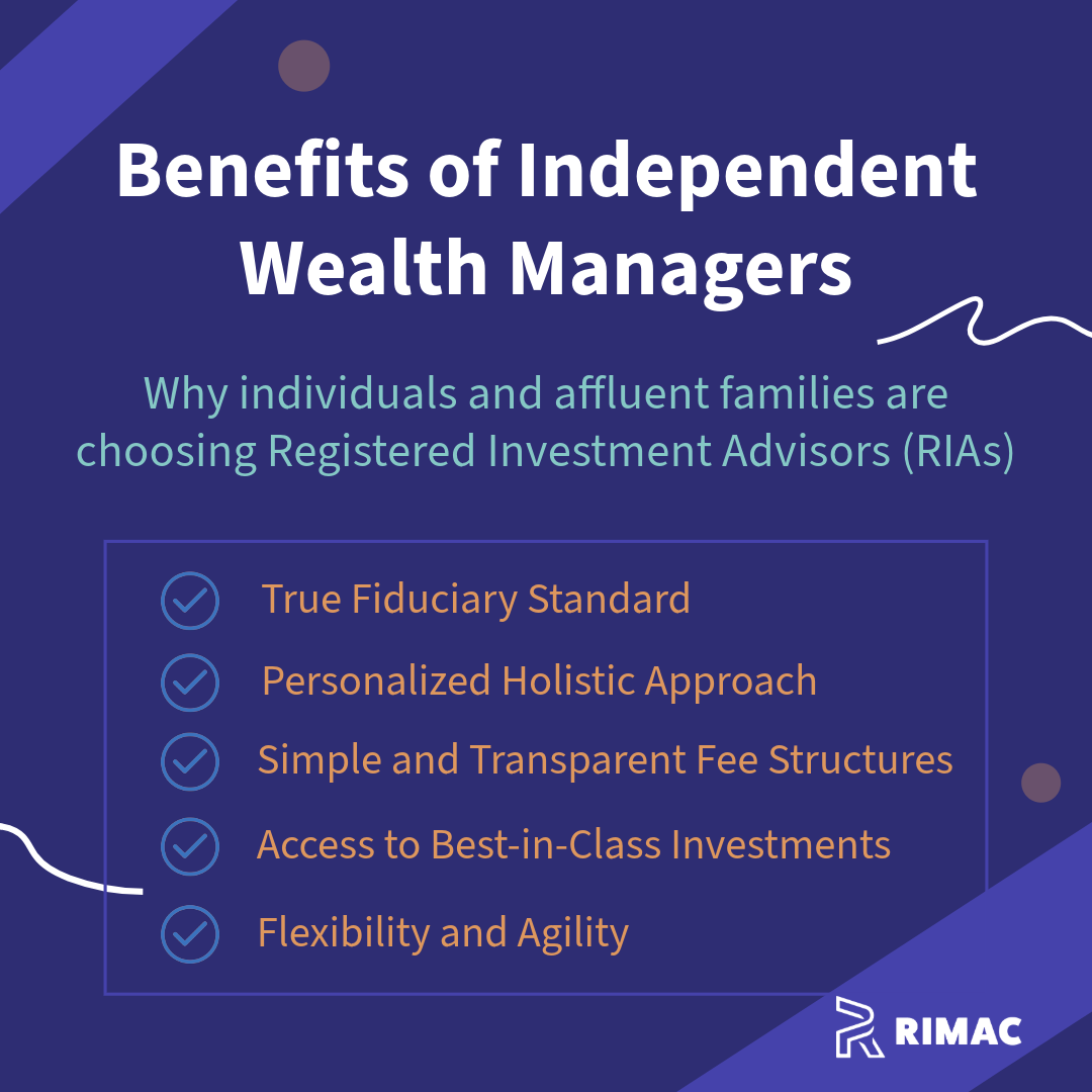 chart showing benefits of independent wealth managers