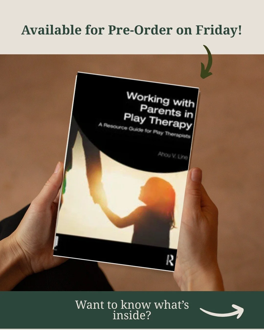 🎉 IT IS FINALLY HERE! 🎉

My textbook, Working with Parents in Play Therapy, is available for pre-order this Friday, and I am so ready to get it into your hands!

This book has been something I have been dreaming of for the past 6 years, and I can't