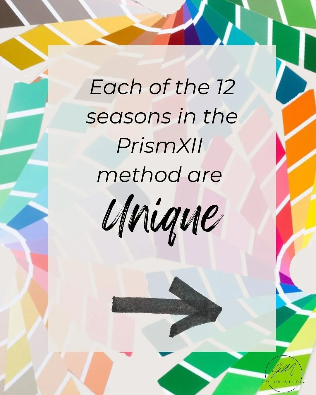 Each of PrismXII&rsquo;s twelve seasons account for a unique space in the color spectrum (hue, value, &amp; chroma.)🌈

The twelve seasons are not &ldquo;flow&rdquo; palettes, or simply brighter/softer, lighter/darker, versions  of the true seasons. 