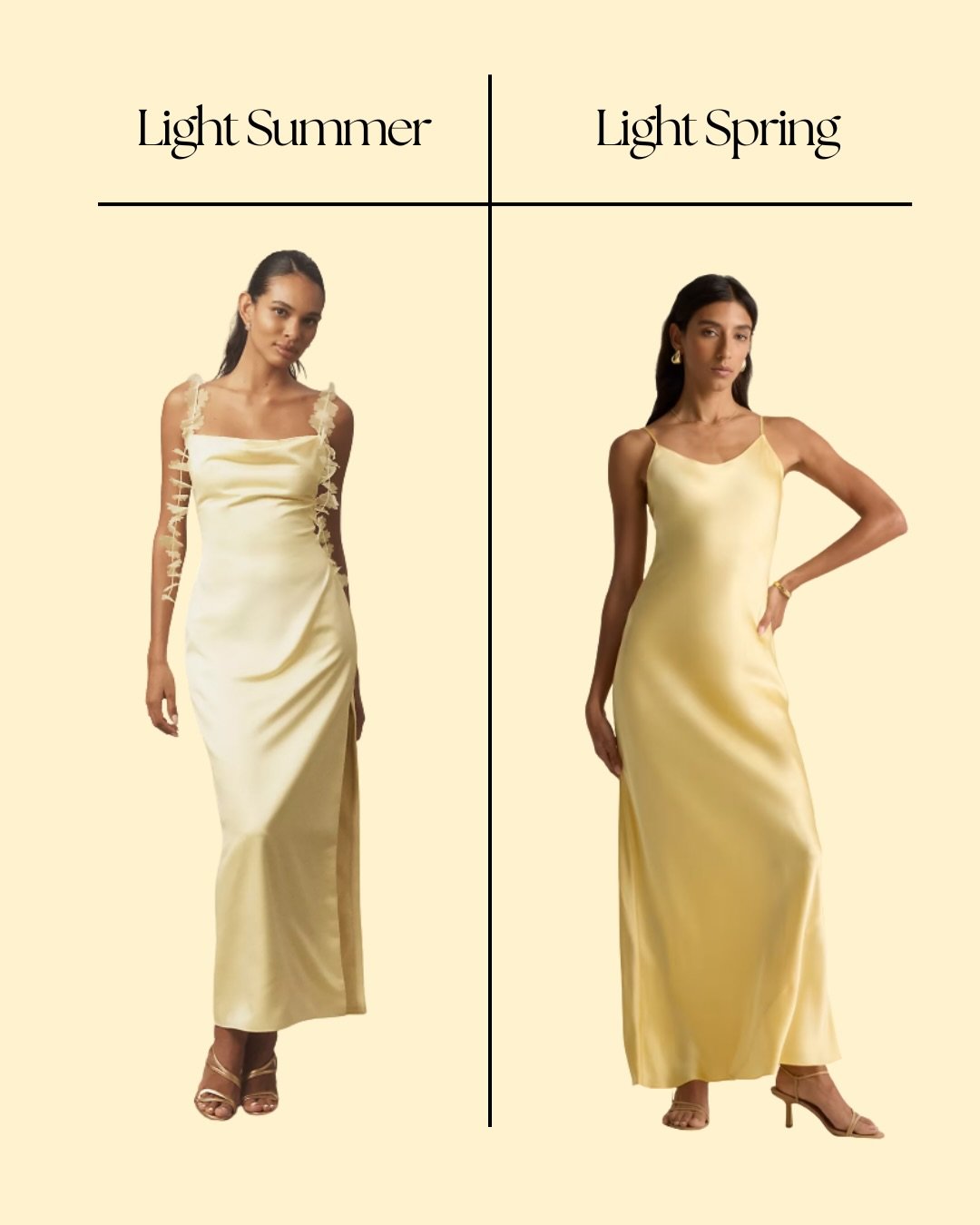 &ldquo;Butter Yellow&rdquo; has been trending the past couple of years and this year is no different. So to which season does it belong?? 🧈

As with any color name, &ldquo;butter yellow&rdquo; is subjective; we&rsquo;re probably picturing two slight