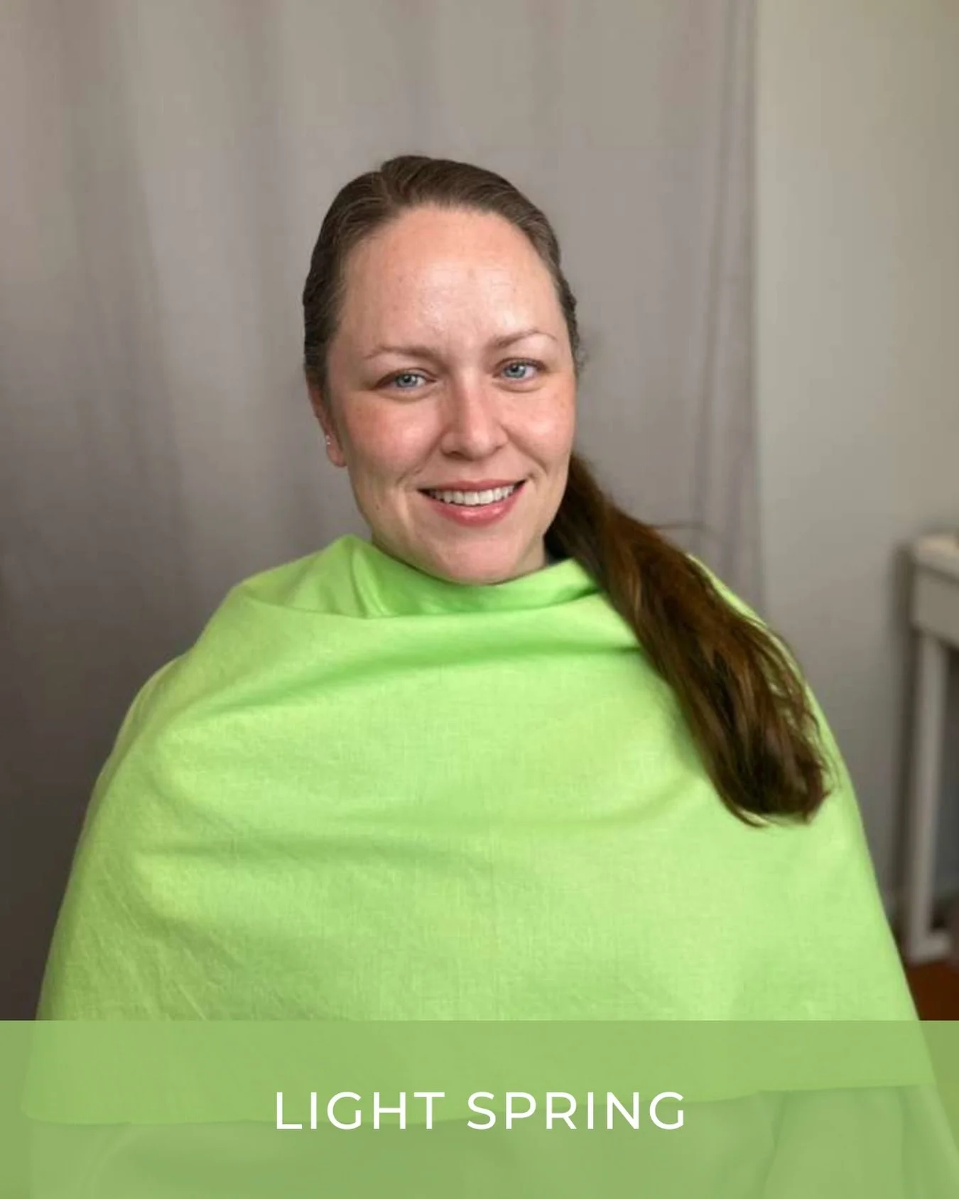 This lime green is a classic drape color in the Sci/Art method. I often get asked &ldquo;who can wear this??&rdquo; - the answer is a Light Spring! 🌱

While not every Light Spring may decide to don the Lime, this Beauty found herself more and more d