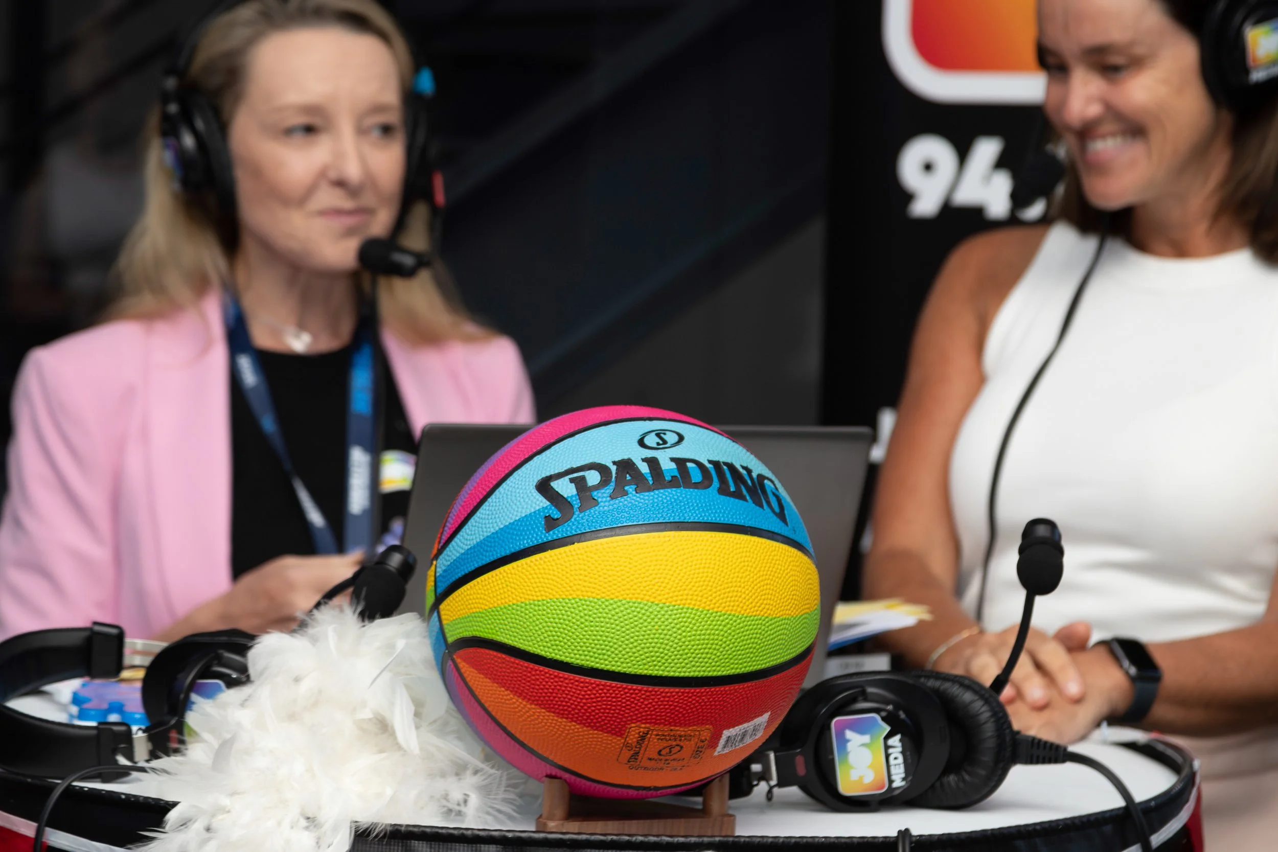 JOY 94.9 radio live at Melbourne United Pride Game 2025
