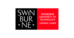 Swinburne University of Technology Sarawak Campus logo, featuring the university name and red shaded square