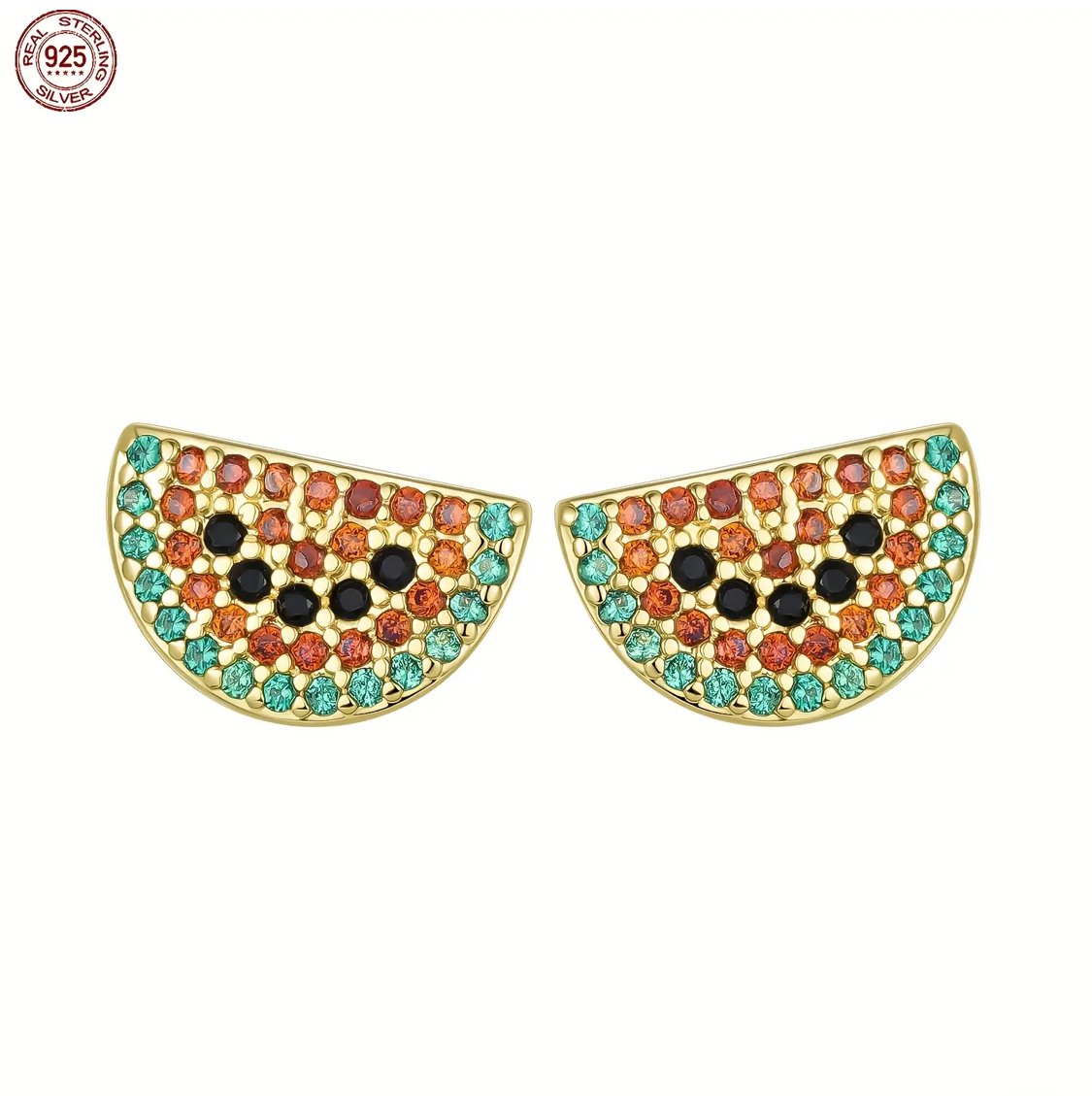 Sterling Silver Pave Studs