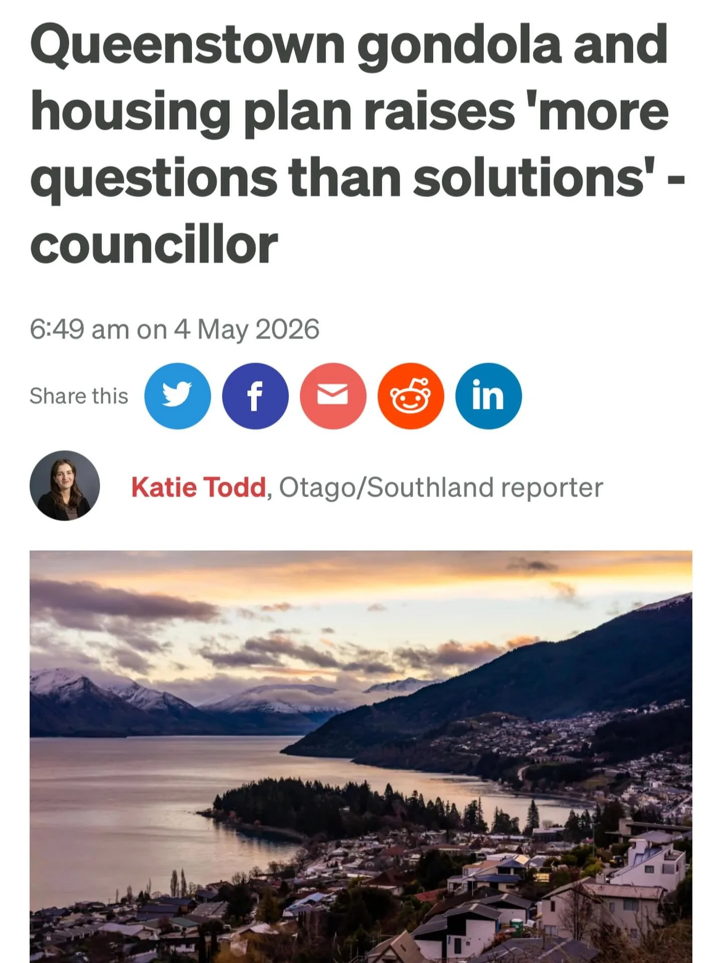 The fast track proposal for Ben Lomond Reserve has been referred by Minister of Infrastructure Chris Bishop after two failed attempts and with no backing from the community. 

The Bowen Peak Ltd application consists of a two route gondola, a new ski 