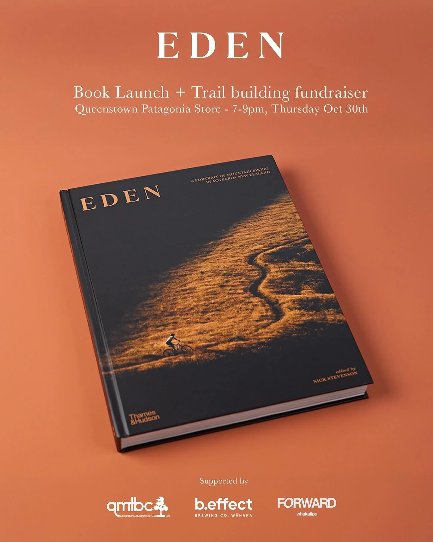Join us next week at Patagonia Tāhuna Queenstown store for the launch of a special edition of Eden: A Portrait of Mountain Biking in Aotearoa New Zealand. RSVP link in bio.

For every book sold, a portion will be donated towards a free Intro to Trail