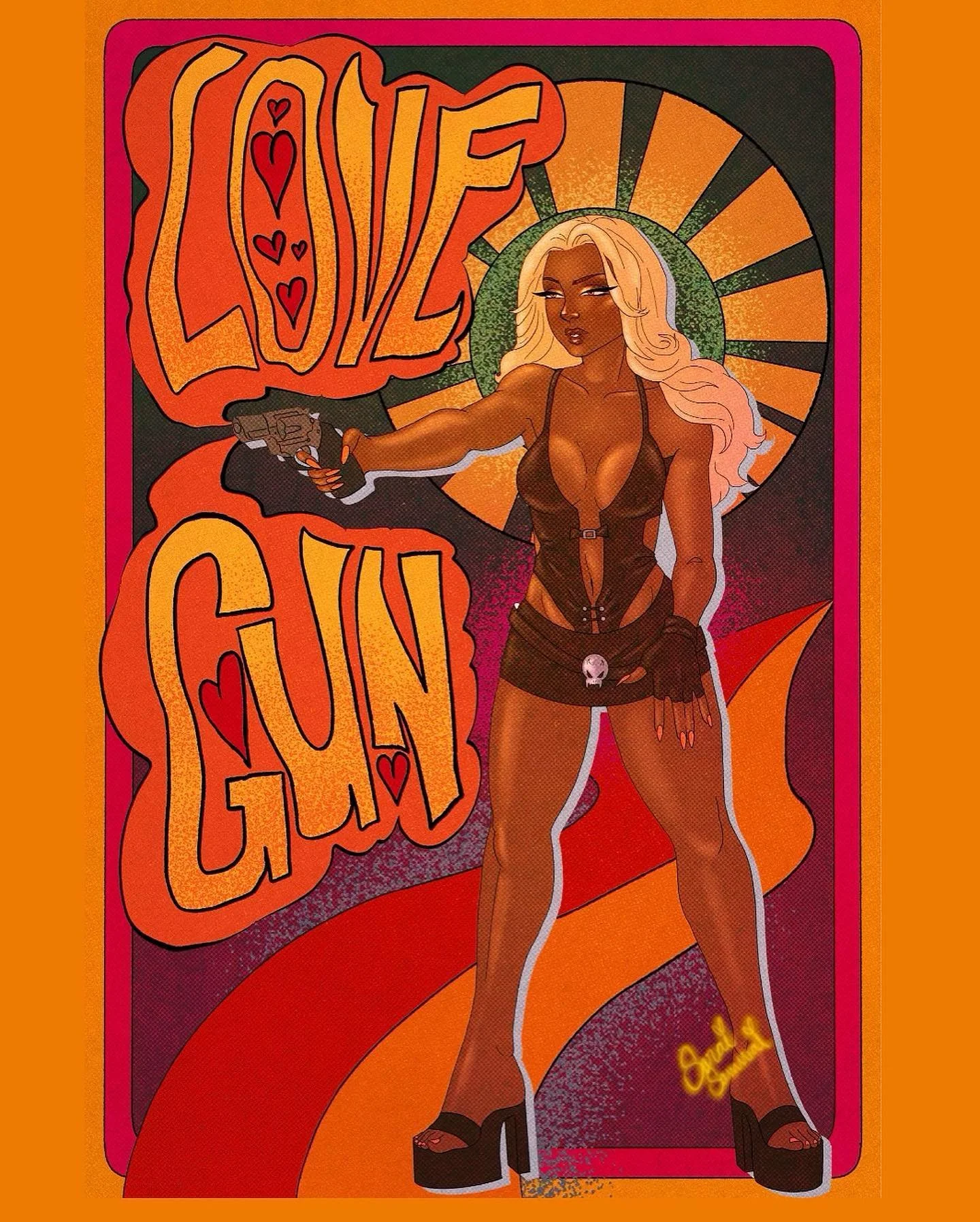 A little early Valentine card 🤎💛
&bull;
&bull;
&bull;
&bull;
&bull;
#art #digitalart #procreate #procreatetimelapse #photoshop #illustration #pinup #valentines #love #60s #70s #vintage #sketching