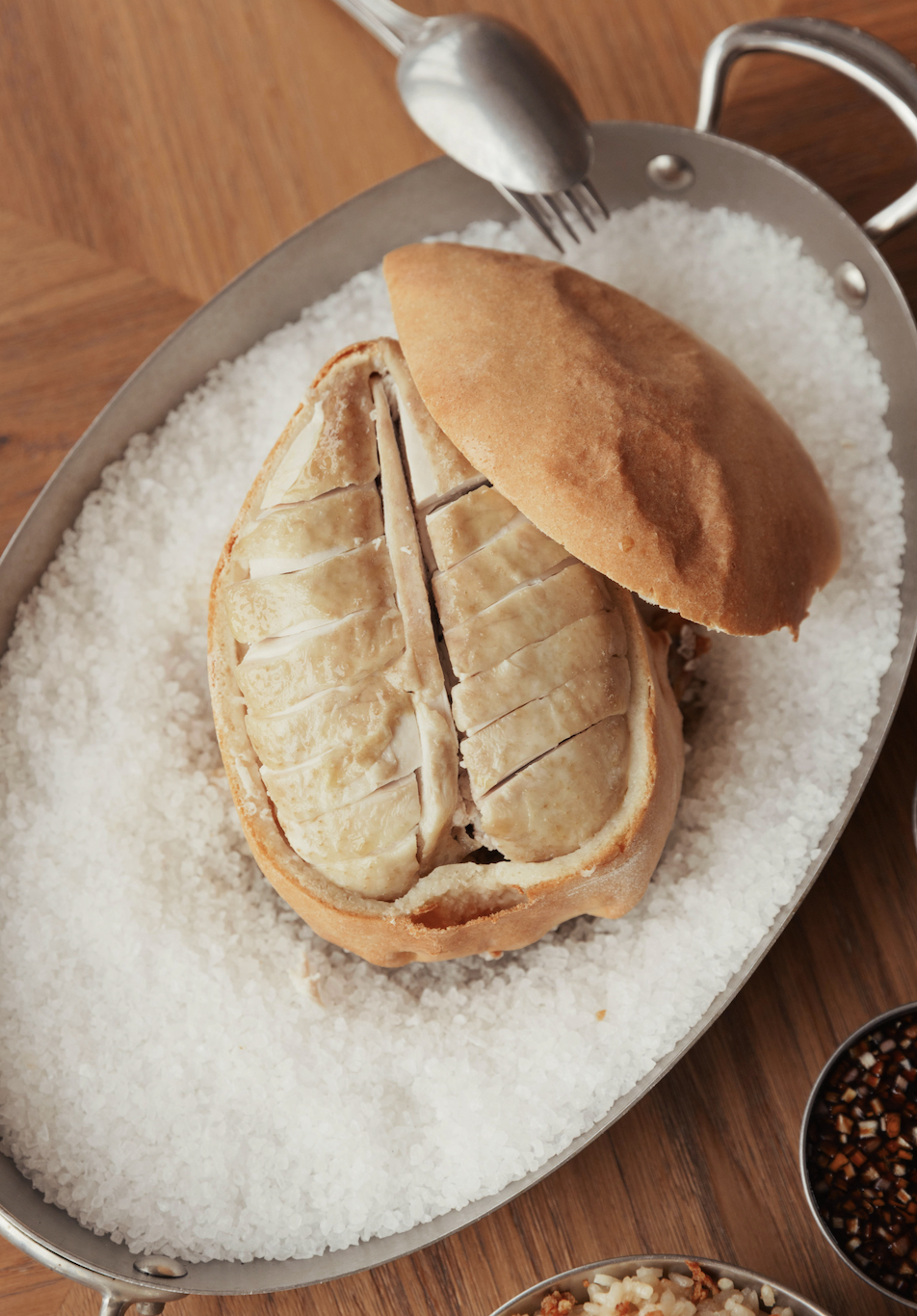 Hainan Style Salt-Baked Chicken