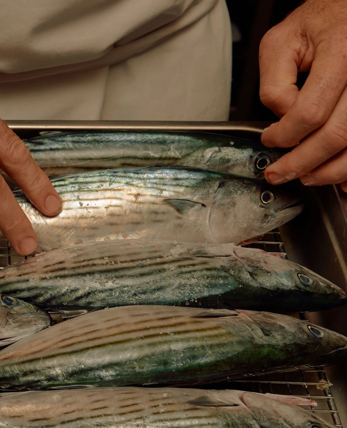 We always have a whole fish on offer that changes with the day's catch. Ideal for the shared table, it's roasted to order with kombu butter sauce.⁠
⁠