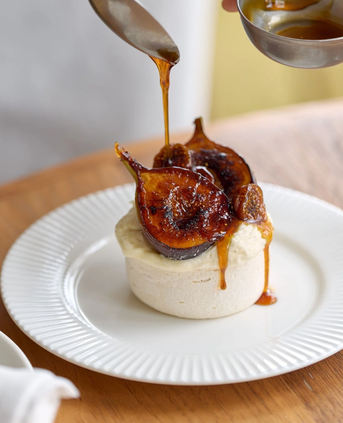 New to our menu &mdash; caramelised black figs, yuzu, mascarpone vanilla cream, cardamom honey⁠
⁠
Reservations through the link in bio.
