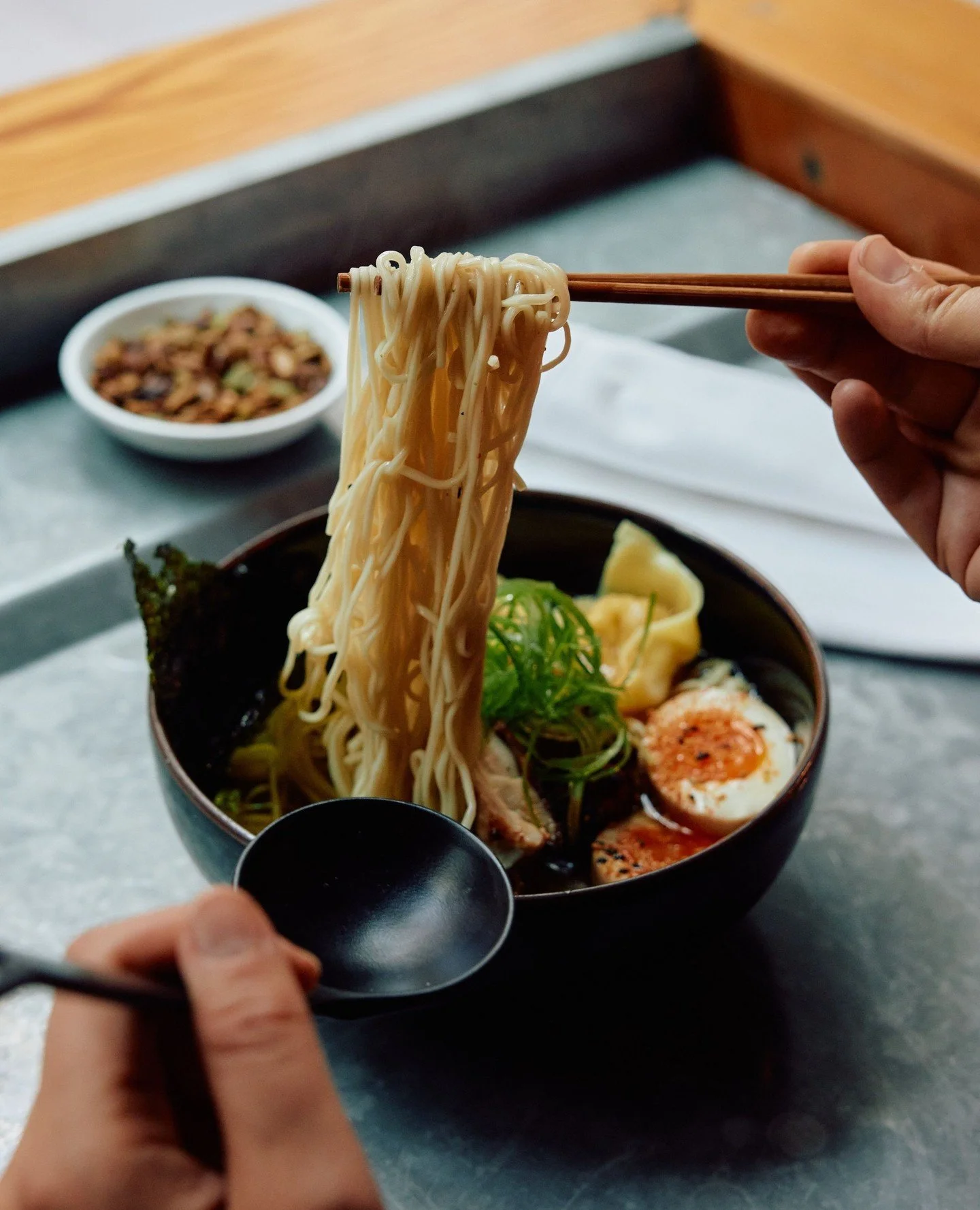 Join us for ramen &mdash; we're open today from 11.30am.