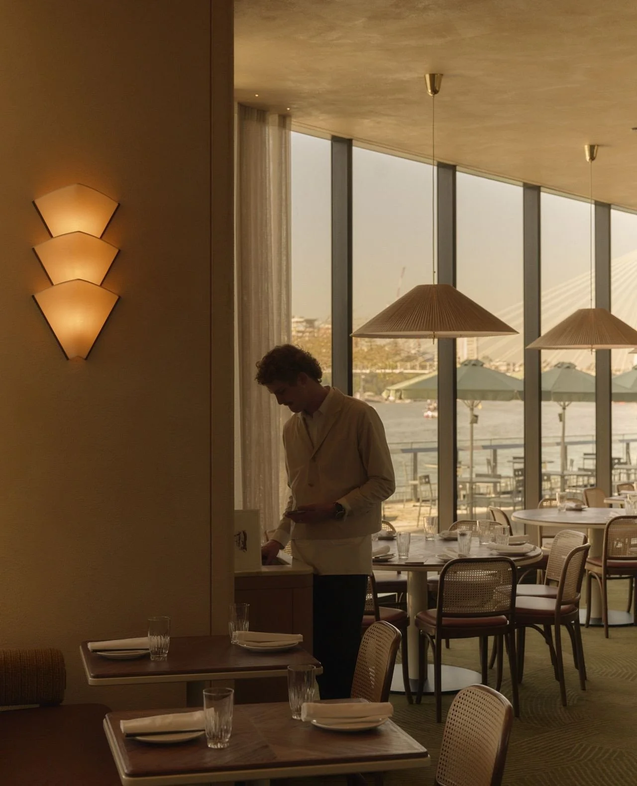 Join us riverside for a long lunch. We're here every day from 11.30am - reservations through the link in bio.
