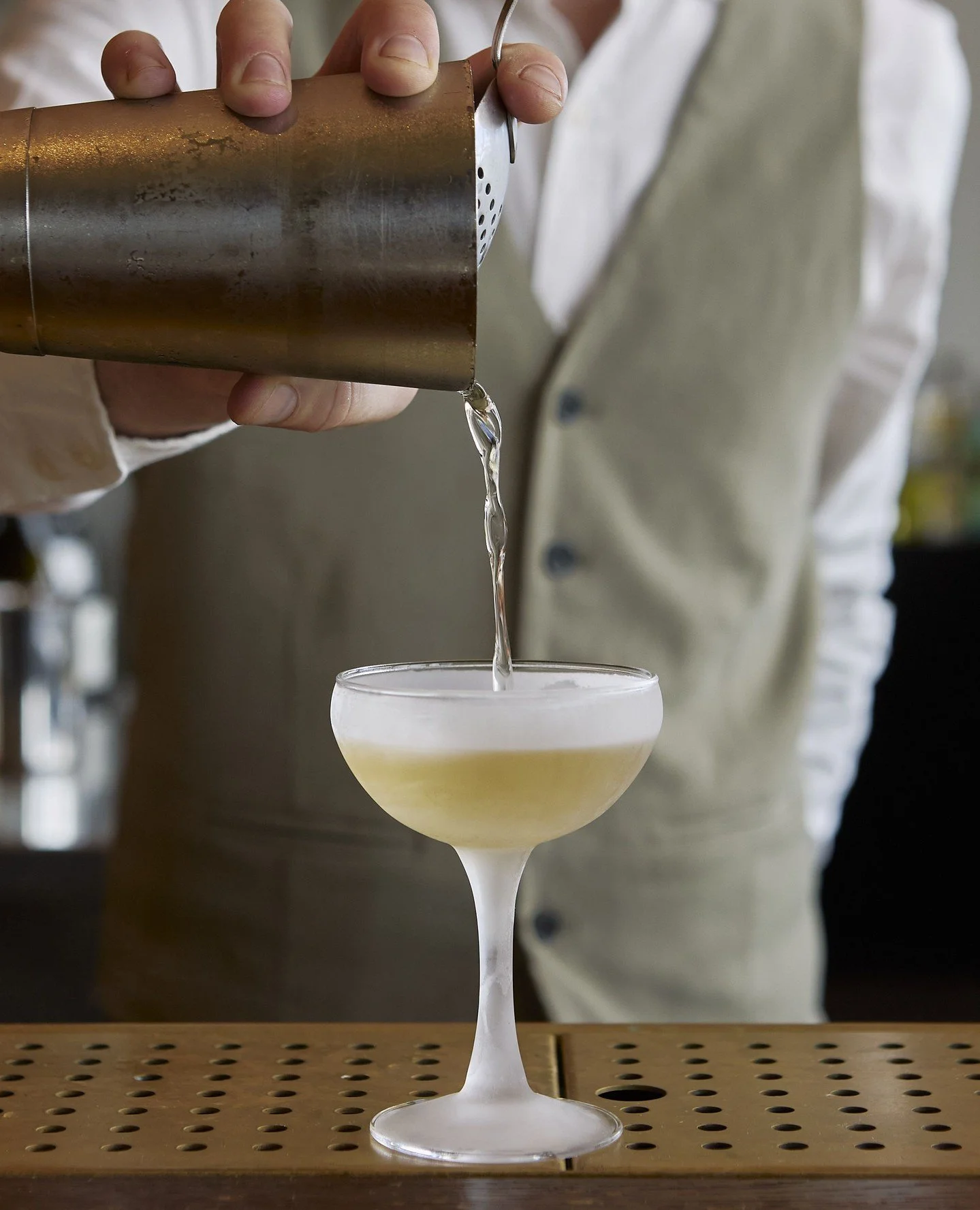 Our Lychee Martinez &mdash; Ketel One vodka, vermouth, lychee.