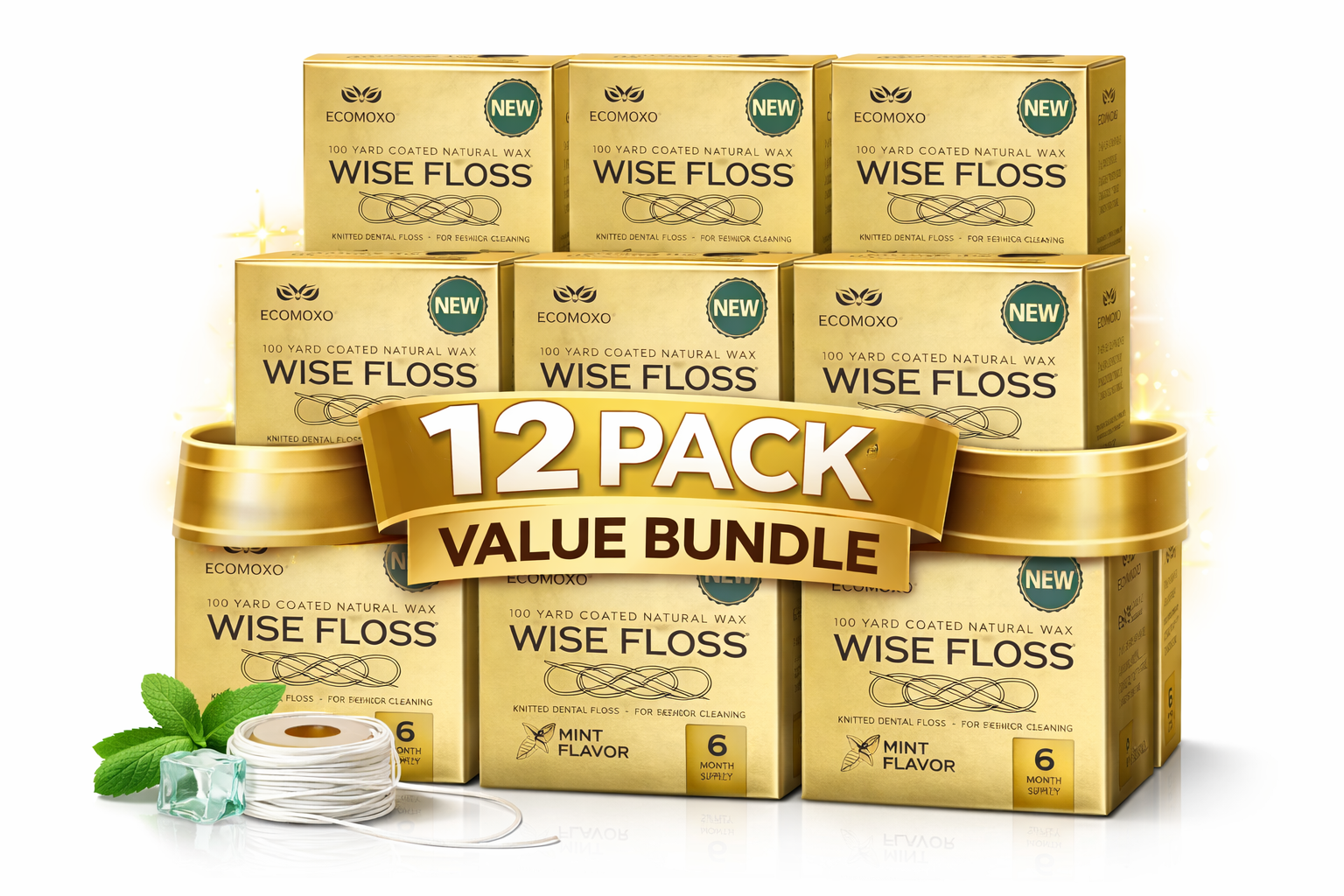 GOLD WISE FLOSS (regular contact)– 6 mo -12 pack