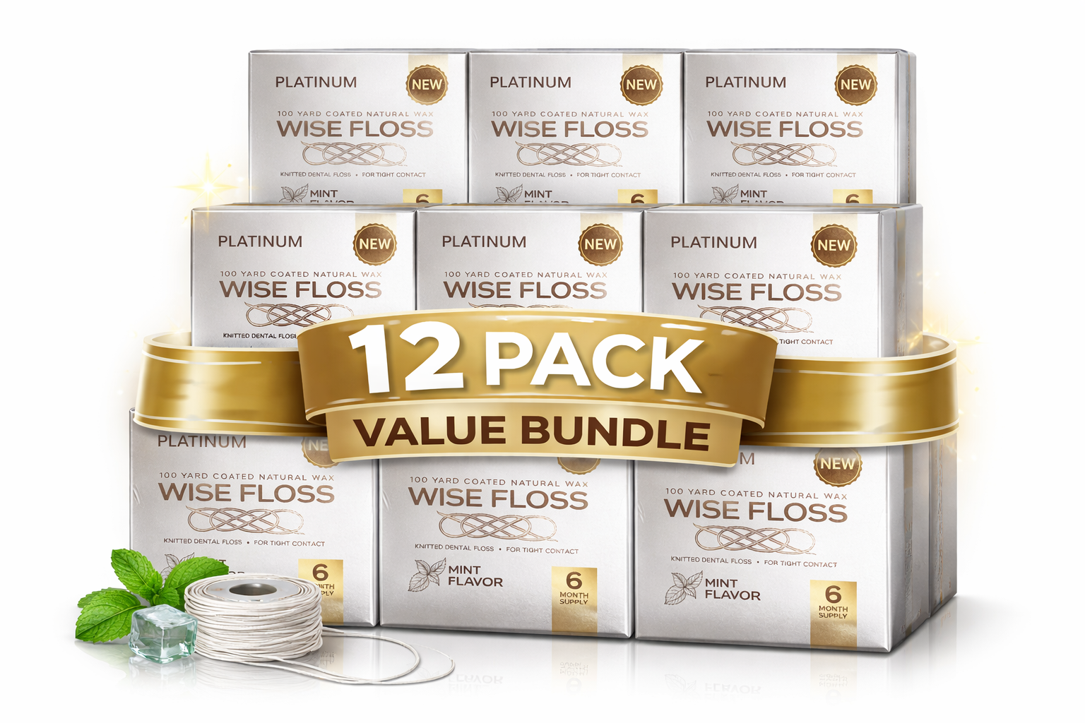PLATINUM WISE FLOSS (tight contact) - 6 mo - 12 pack