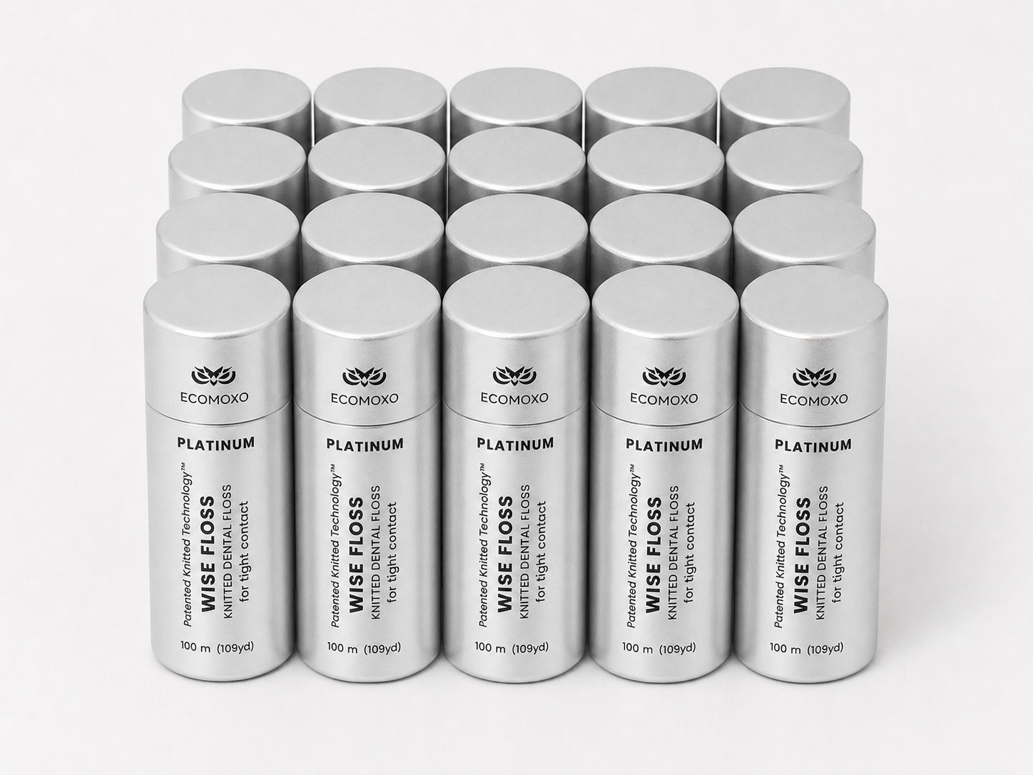 Wise Floss PLATINUM Professional Clinical Bundle – 20 Tube Dispensers | 100m Each