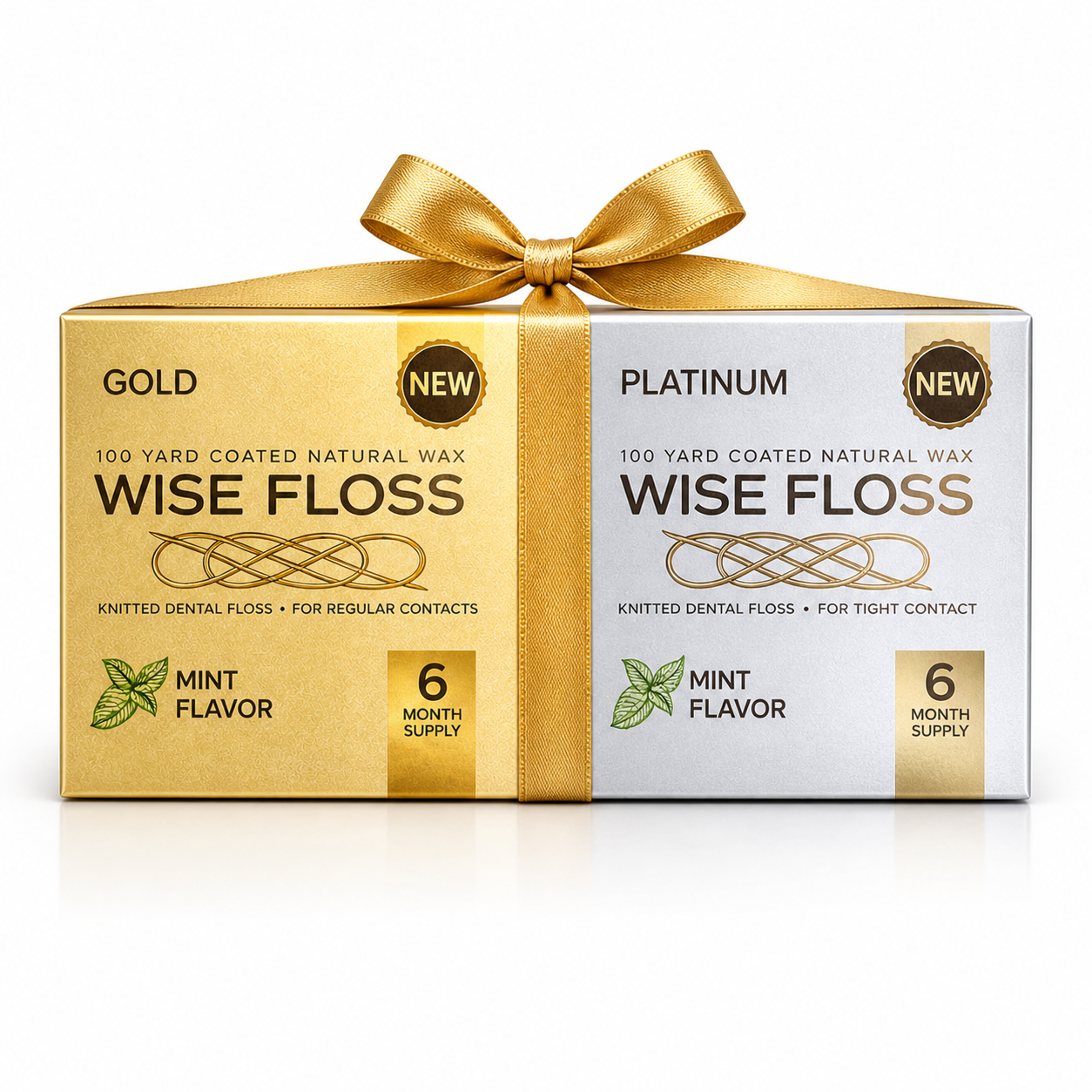 WISE FLOSS Dual Pack - Gold & Platinum