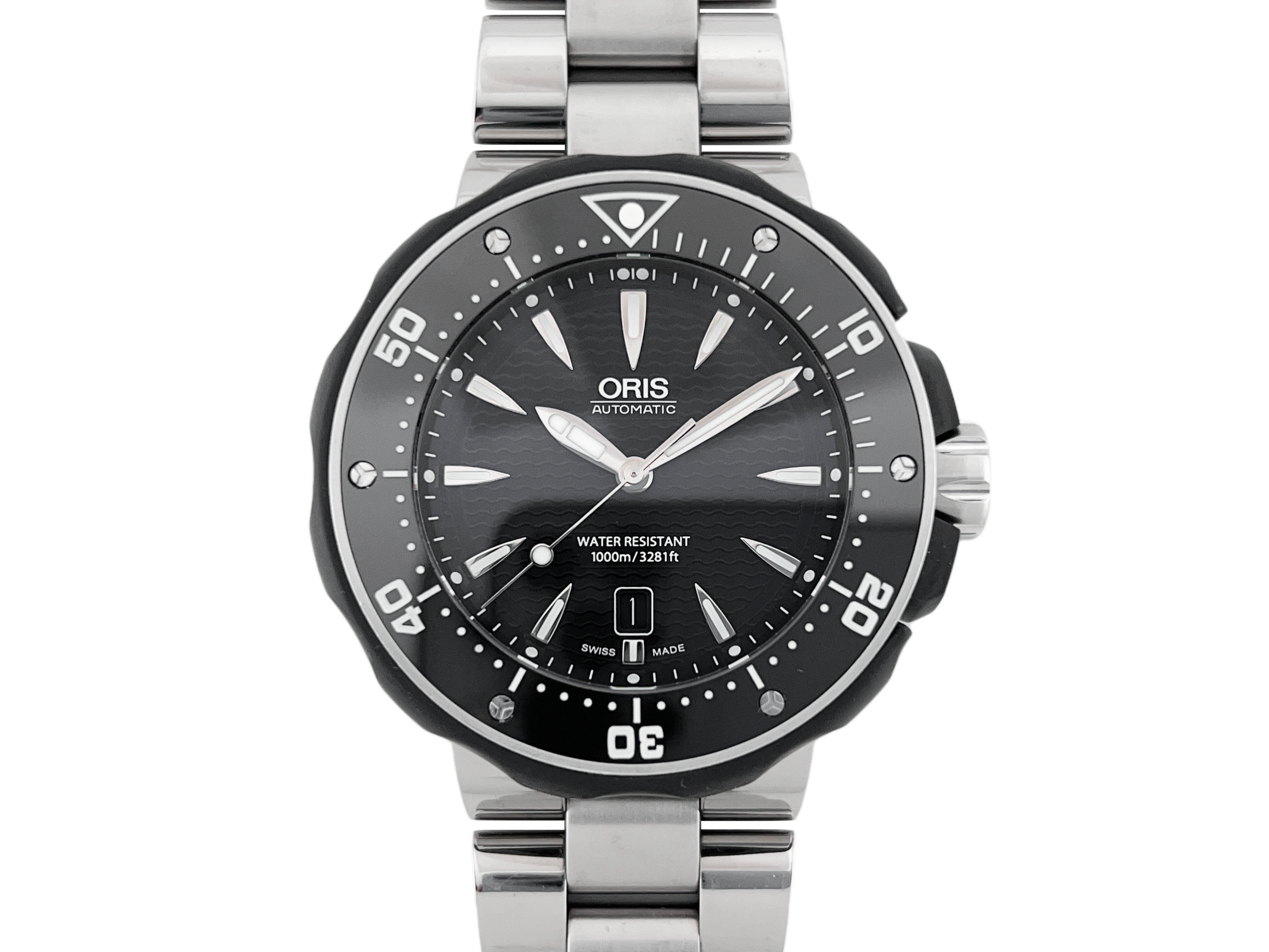 Oris ProDiver Date ref. 01 733 7646 7154-07 4 26 04TEB, complete set