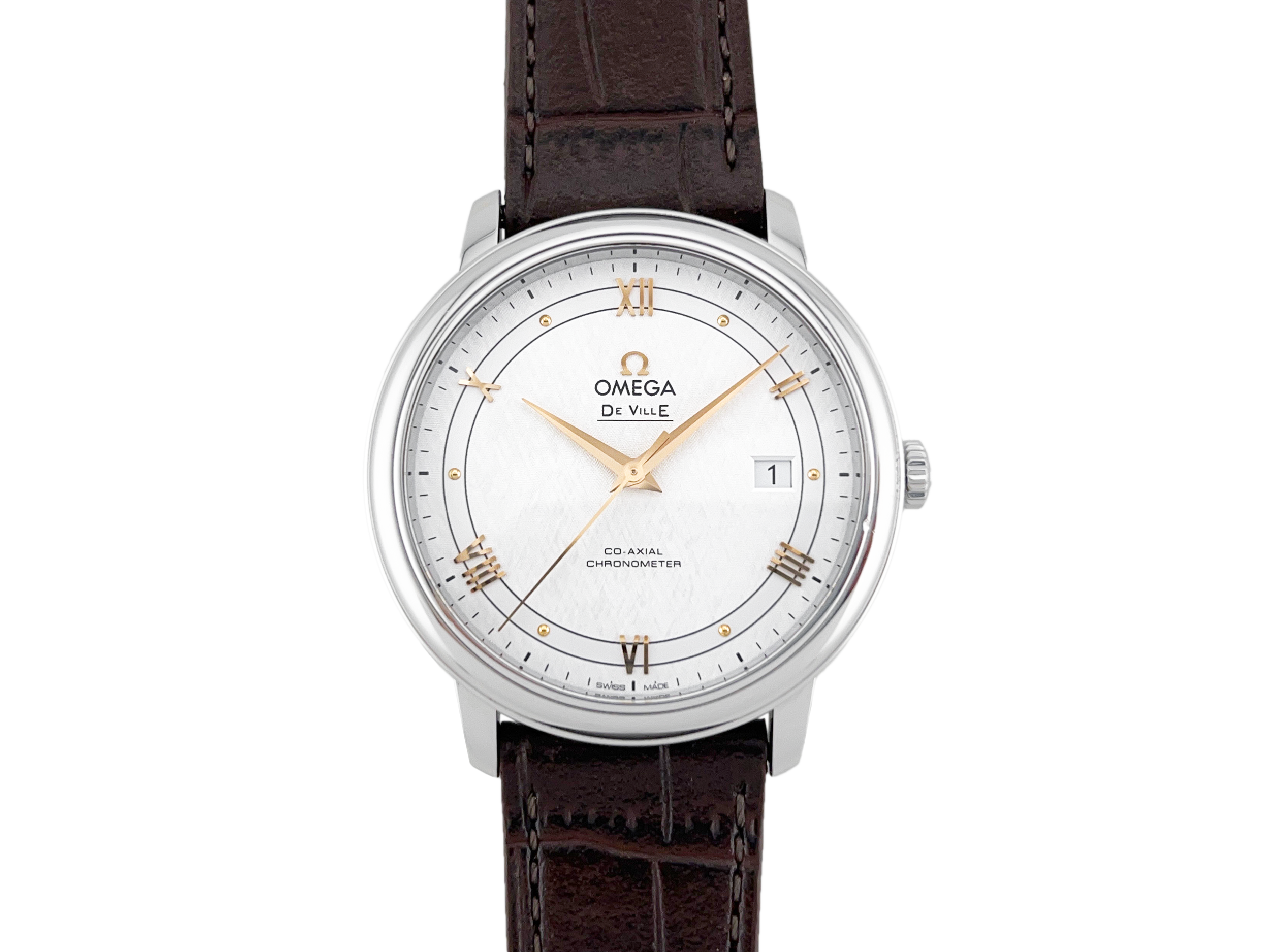 Omega De Ville Prestige ref. 424.13.40.20.02.005, original box and book