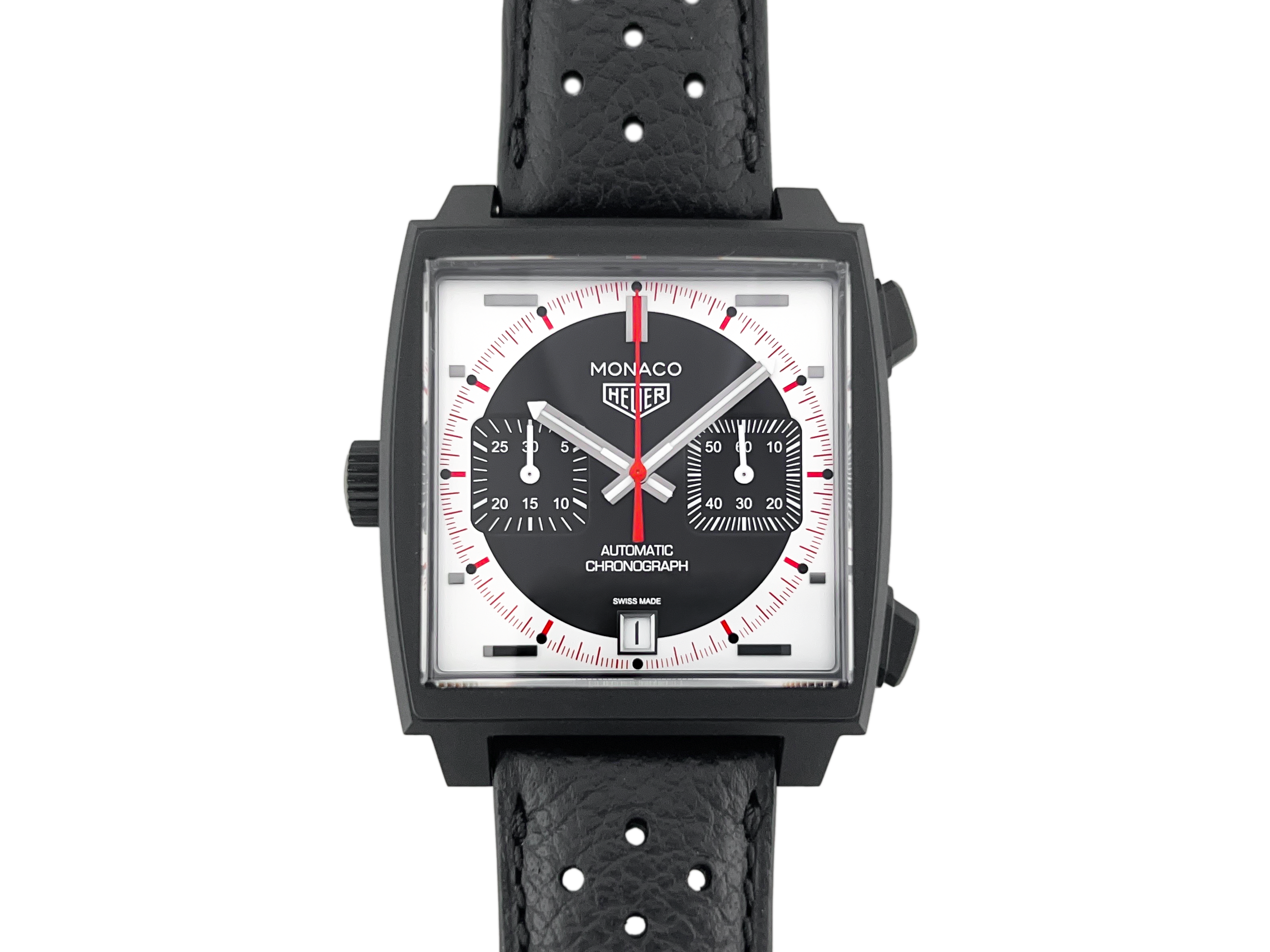 TAG Heuer Monaco Chronograph Stopwatch limited edition ref. CAW218F.FC6356, complete set