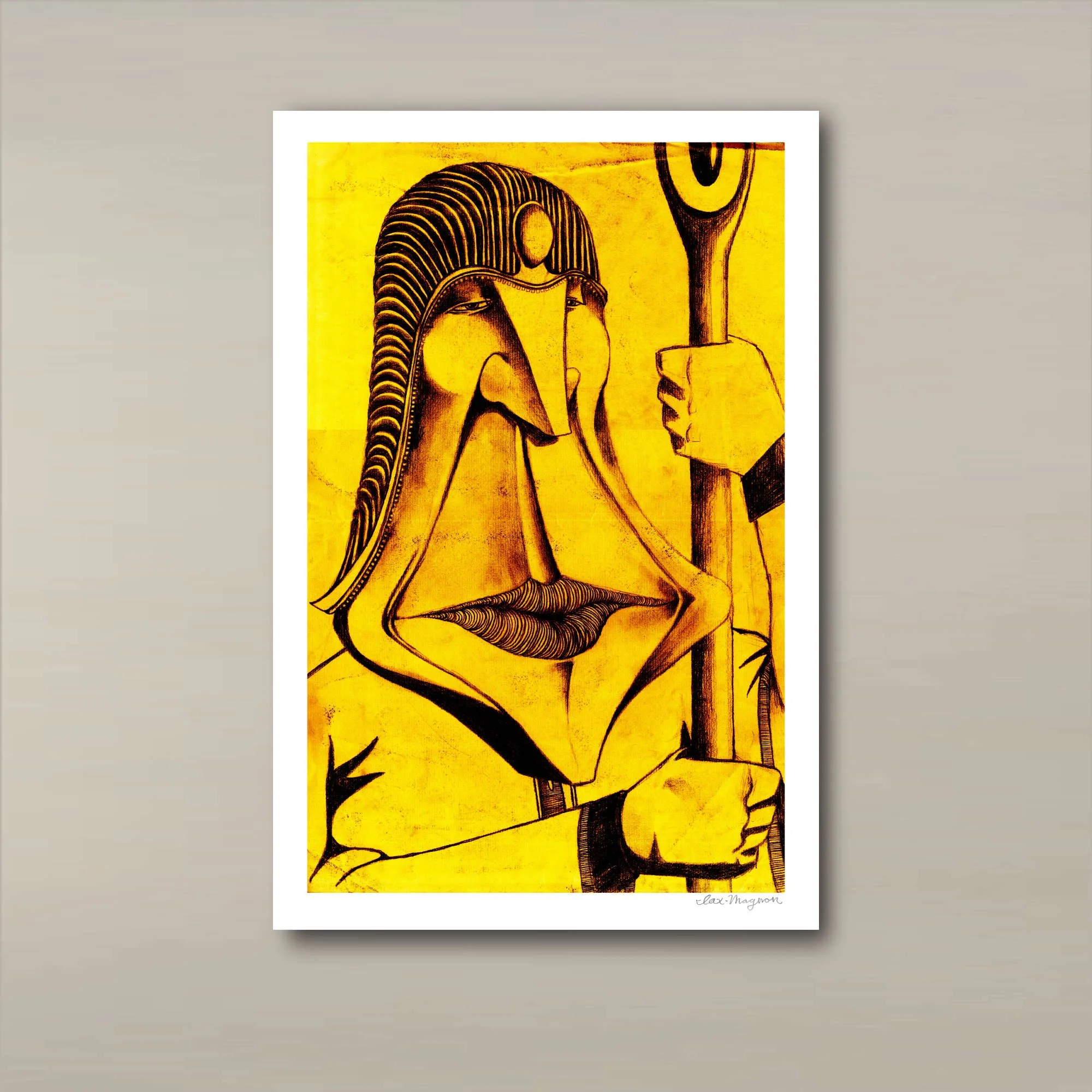 Bored Pharaoh 12x18.jpg