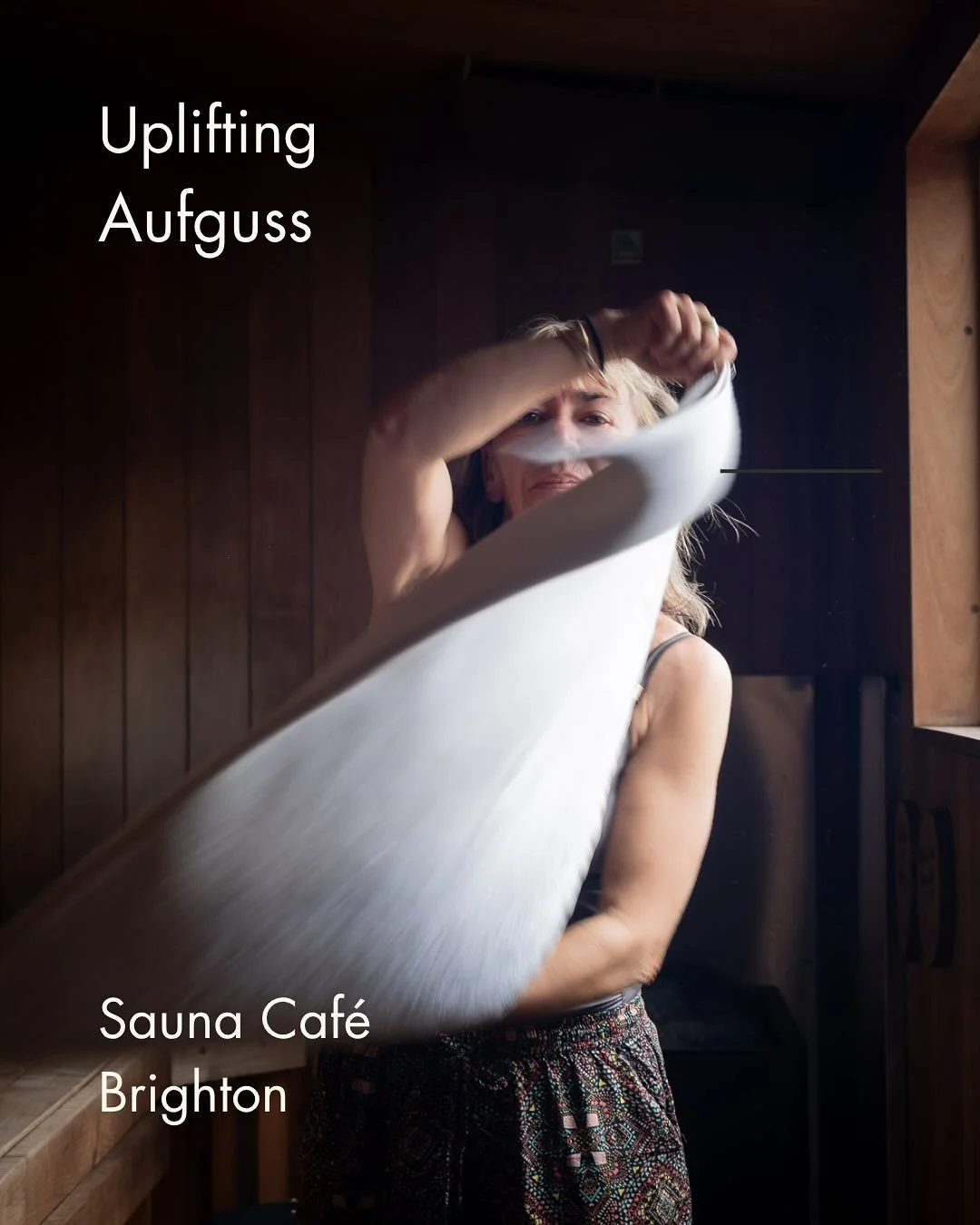 Looking for a boost of vitality? Then @ceci.farrell &ldquo;Uplifting&rdquo; Aufguss&nbsp;ritual this Friday might be just for you.

What to expect:
 &nbsp;🔥A 1 hour ritual Sauna session blending heat, music, breathwork and essential oils.&nbsp; 
💧E