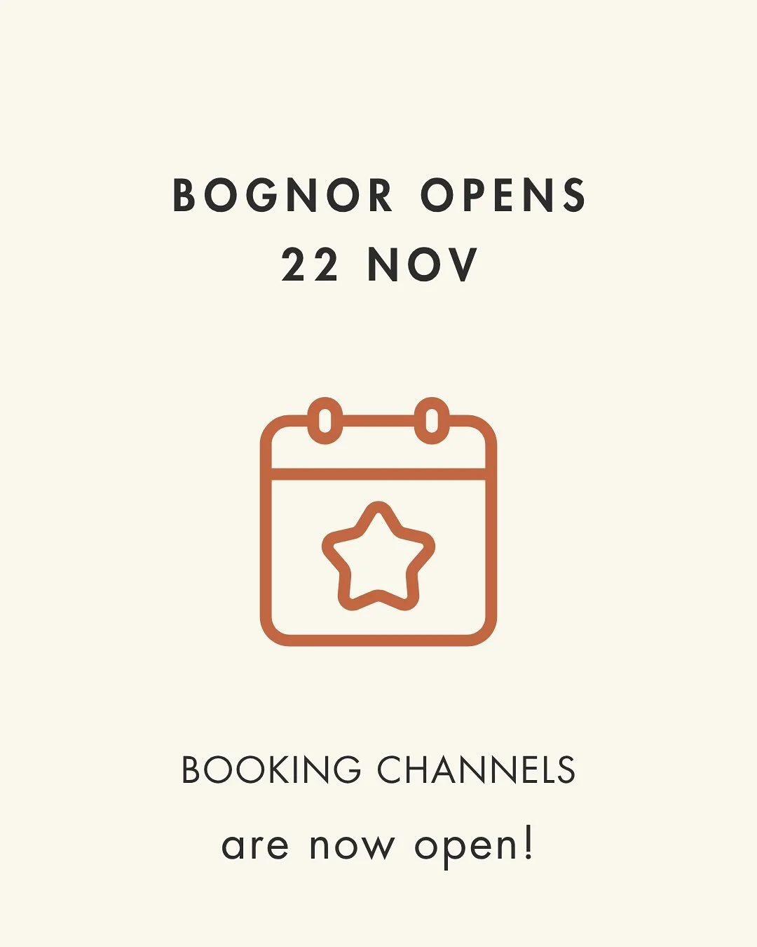 ✨Bognor Regis Booking Line &ndash; Now Open!✨

It&rsquo;s official - the booking page is now live on our website and we will fling open the doors and stoking the fire of our new Bognor Regis hut from 22nd Nov!

Just in time for the chillier weather&n
