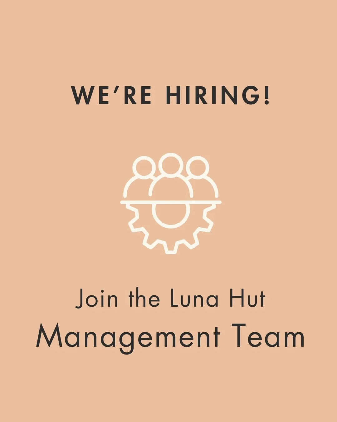 We&rsquo;re Hiring: Join the Luna Hut Management Team 🌿

Our beachside saunas along the Sussex coastline are growing, and we&rsquo;re looking for two new members to keep our operations and team running smoothly.

⚡️Operations Manager &ndash; systems